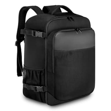 CrownMK®️ Mochila de Viaje Cabina Avión 40x20x25 Ryanair y Vueling | Equipaje de Mano 20L con Compartimento para Portátil 14'' | Mochila Impermeable, Antirrobo y Multifuncional para Hombre y Mujer