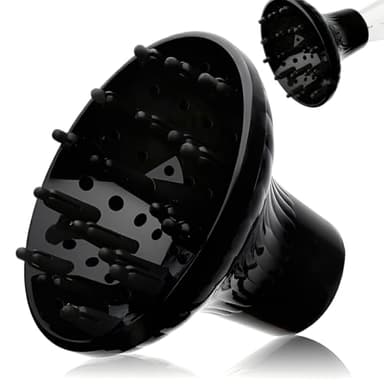 YUPZAR universale dei capelli difusor fuerte de sujeción secador de pelo con de 4,0 cm a 4,8 cm para los rizos o el cabello moscado, difusor para los rizos