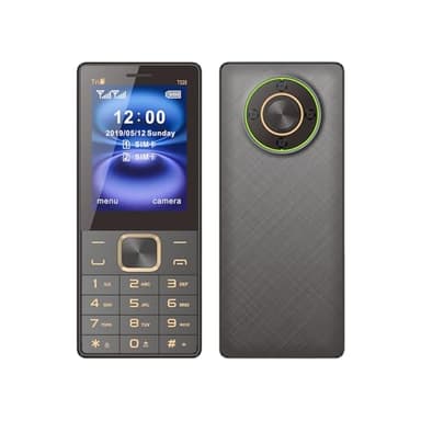 McMgc Teléfono móvil desbloqueado de 2.8 pulgadas para personas mayores, doble cámara, Daul SIM, sistema operativo Android (negro)