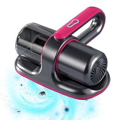 Aspiradora Antiacaros para Colchones, 13KPa Aspirador Antiácaros con UV-C 100W Aspiradora de Mano con Filtro HEPA, destruye el 99,99% de Todos los ácaros para Colchones y Sofás (Gris)