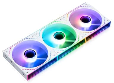 Thermalright TL‑M12QRW-S X3 - Ventiladores de carcasa de PC de 120 mm, hoja inversa, flujo de aire de 1500 rpm, cadena de margaritas ARGB, iluminación de espejo infinito, paquete de 3