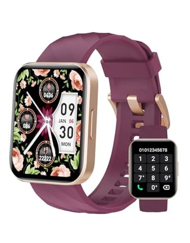 Dakofied Smartwatch con Llamadas Bluetooth,Reloj Inteligente Hombre Mujer,Smart Watch Smart Watch Pulsómetro,Monitor de Sueño,Calories,Podómetro,Impermeable IP68 Pulsera Actividad para Android iOS