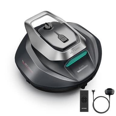 Ultenic Pooleco 10S Robot Aspirador Piscina con Control Remoto/App, 3 Motores, Recogida sin Gancho, Robot Limpiafondos sin Cable, Autoaparcamineto, Trabaja hasta 90Min, 80m²