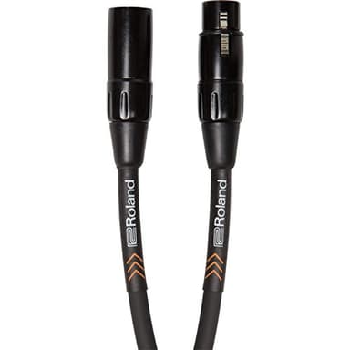 Roland Cable de micrófono balanceado de la serie Black 4,5 m de longitud - RMC-B15, negro