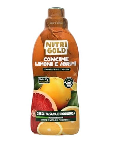 NutriGold® fertilizante Cítricos | Abono para Limones, Naranjas, Mandarinas y Pomelos - Rico en NPK - Para Cítricos en Tierra o Maceta - 700g + 50g Gratis