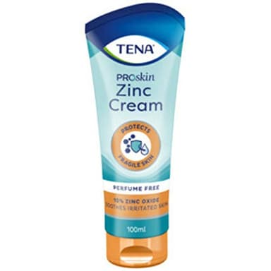 Crema lenitiva con ossido di zinco e vitamina E per pelli secche ed irritate - TENA Zinc Cream