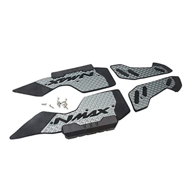 Motocicleta Montaje Reposapiés en CNC Frente del Piso Pasarelas traseras del Pasajero Pedal del Freno Almohadillas Cubierta para Yamaha NMAX 125 155 2020 2021 2022 (Gris)