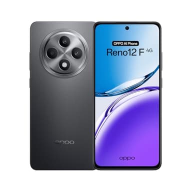 OPPO Reno12F 4G - Smartphone Libre con IA, 16GB (8GB+8GB) 256GB, Pantalla 2.5D AMOLED 6.7", Cámara 50+8+32 MP, Android, IP64, Batería 5000mAh, Carga Rápida 45W - Matte Grey