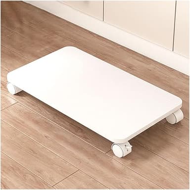 Genérico Soporte Compacto para Impresora móvil bajo Escritorio con Ruedas bloqueables, Carrito de Madera Compacto para Impresora en casa o Oficina, fácil de Montar, Compatible con escáneres y faxes (