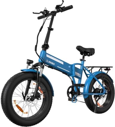 ELEKGO Bicicleta Eléctrica para Adultos, 20" x4.0 Fat Tire Urbana Ebike con 250W Motor, 36V 12AH Batería Extraíble, Plegable Bici Eléctrica Autonomia 35-90KM, Montaña Ebike con 2 Modos de Conducción