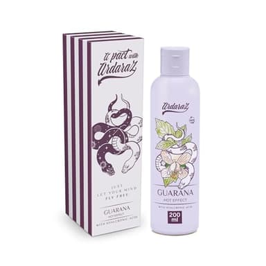 ARDARAZ Gel Lubricante a base agua efecto calor con Guaraná y Acido Hialurónico. 2 en 1 Gel masaje corporal y lubricante. 200 ml