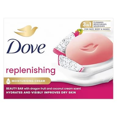 Dove jabón en pastilla Dragon Fruit para cara, cuerpo y manos, 90 g