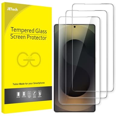 JETech Protector de Pantalla para Samsung Galaxy S25 Ultra 5G, Cristal Vidrio Templado, Compatible Huellas Dactilares ID, HD Clara, 3 Unidades