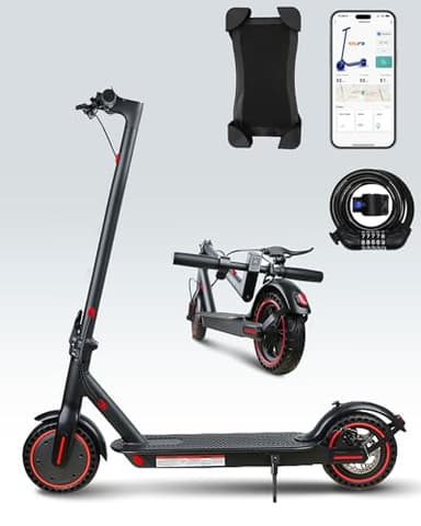 QnQ - Patinete eléctrico para adultos, motor de 250 W, neumático antipinchazos de 8,5 pulgadas, batería 7,8 Ah, 3 modos de velocidad, plegable, máximo 25 km/h, doble freno, con app, capacidad 120 kg