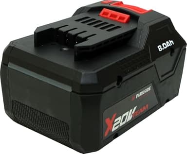 Parkside Performance Set compuesto por 1x Batería Inteligente 20V - PAPS 208 A1-8Ah y 1x Soporte de Pared/Set de Batería X20V 8 Ah con Equilibrio de Celdas