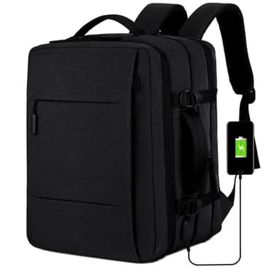 Lawaia Mochila Viaje 40L Bolso Hombre Mochila Portatil Mochila Mujer Mochila De Viaje Mochila Impermeable Para Laptop Con Puerto USB Mochila De Viaje Cabina