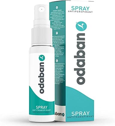 odaban® Antitranspirante Desodorante en Spray 30 ml | contra el sudor intenso en axilas, manos y pies | protección duradera sin perfume para hombre y mujer
