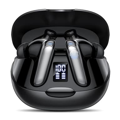 AI Auriculares traductor en Tiempo Real, 48H Auriculares Traductores de Idiomas con 164 Idiomas, 5 Modos de Traducción, Cascos Inalambricos Bluetooth 5.3 con ENC y App con Viajes/Negocios/Reunirse