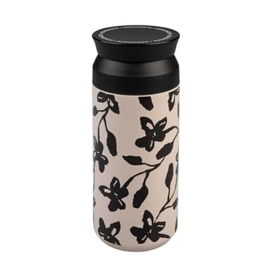 Kokonote Termo cafe para llevar Midnight Dahlia - Vaso termico : Termo pequeño para café o te 350 ml │ Taza termica de Acero Inoxidable, Mantiene Bebidas Frías 24hrs y Calientes 12hrs (Sin BPA)