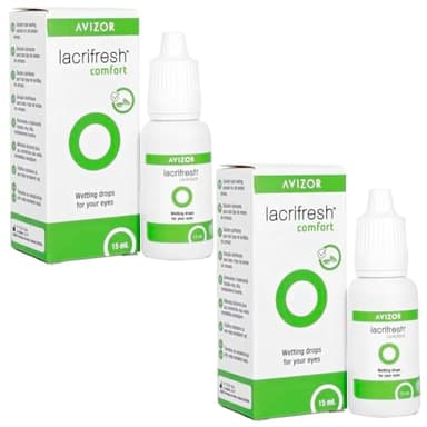 Lacrifresh Comfort 2x15ml - Lágrimas Artificiales | Hidratación Ocular Diaria | Alivio para Ojos Secos y Cansados | Apto para Lentes de Contacto | Refresca y Lubrica