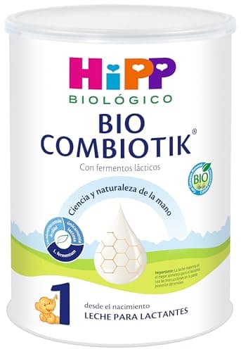 HiPP Combiotik 1 - Leche para Lactantes Ecológica - 800 gr - Leche BIO para bebés de 0 a 6 meses - Contiene Lactosa, Omega-3 y Prebióticos - Sin GMO - Especial fácil digestión