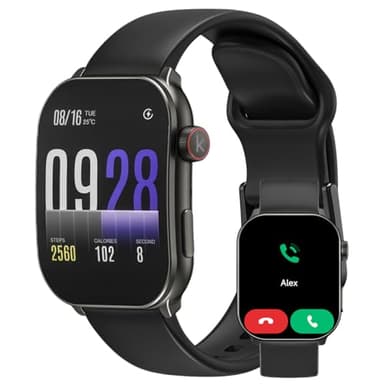 Kieslect Balances Smartwatch, pantalla FHD AMOLED de 2,1 pulgadas, llamadas Bluetooth, más de 100 modos deportivos, IP68 resistente al agua, 10 días de duración de la batería
