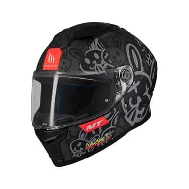 MT Helmets Stinger 2 – Casco Moto Integral Deportivo con Pantalla Antivaho Compatible con Pinlock, Visor Solar Full Vision, Interior Lavable y Calota HIRP | Homologado ECE 22.06 & DOT