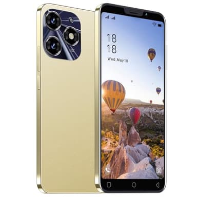 McMgc 3G Teléfono Barato, Pantalla IPS de 5.0 Pulgadas, 16GB ROM 128GB Ampliable, Android 9.0, Dual SIM, Doble Cámara (Gold)