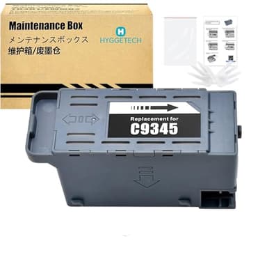 Hyggetech C9345 Caja de mantenimiento de tinta de repuesto para Epson C9345 C12C934591 para EcoTank Pro ET-5800 ET-5850 ET-5880 ET-16600 ET-16650 ET-16600, Ecotank L15150 L15158, Workforce Pro WF-7820