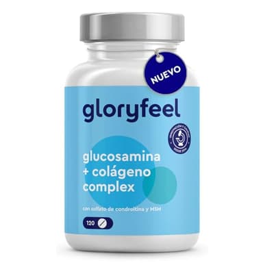 Glucosamina Condroitina 1000mg* - Con MSM, Colágeno, Ácido hialurónico y Boswellia - Combinación ideal para tu cuerpo sin OMG - 120 Tabletas - Probado en Laboratorio en Alemania