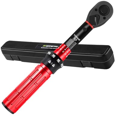 ATsafepro Llave dinamométrica 1/4'' 1-8 Nm, para bicicleta y motocicleta, ±3% de alta precisión con 72 dientes