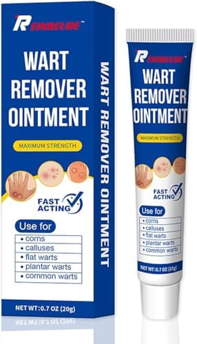 Crema para eliminar verrugas - para verrugas plantares, comunes, planas y callosas - Uso en la cara, el cuerpo y las manos