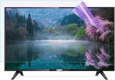 XDRGOOIUY Protector de Pantalla de TV con película Mate antirreflejos y Filtro antirrayas para monitores de 40 a 50 Pulgadas. Alivia la Fatiga Visual y suaviza la luz.