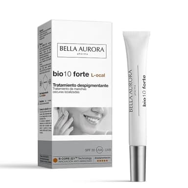 Bella Aurora Bio10 Forte L-ocal Tratamiento Antimanchas Localizado | Roll-On Despigmentante para Manchas Oscuras | Unifica el Tono con Tecnología B-CORE221 | SPF 30 | 9 ml