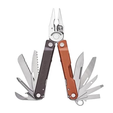 Leatherman Rebar Multiherramienta - 17 Herramientas Para Bricolaje y Camping, Acero Inoxidable, Terracota Quemada