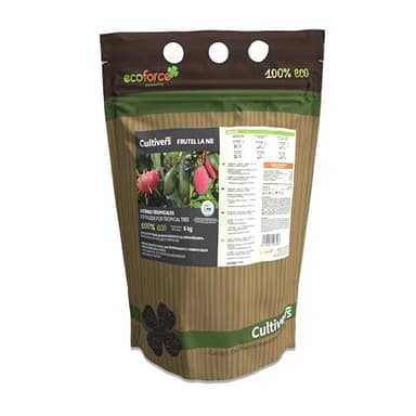 CULTIVERS Abono árboles Tropicales Ecológico 5 kg. Fertilizante para Aguacate, Mango, Litchi, Pitahaya, Papaya y Guayaba