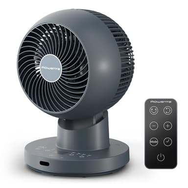 Rowenta Turbo Swift Compact, ventilador de mesa, frescor intenso con silencio extremo, oscilación multidireccional, QV2540F0