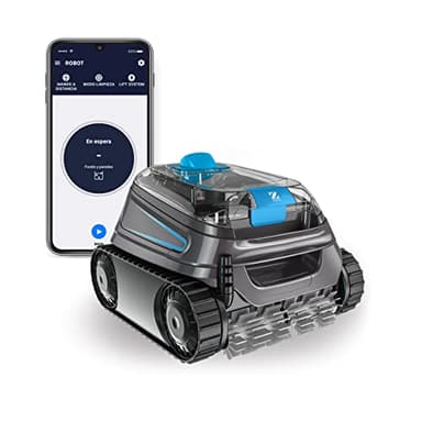Zodiac CNX 40 iQ -Robot Limpiafondos Automático para Piscinas de hasta 12x6 m. Lift System y Control Remoto en App. Cable de 18 m, Doble filtración y Carrito. Limpia Suelo, Paredes y Línea de Agua