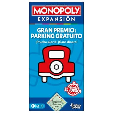 Hasbro Gaming Monopoly EXPANSIÓN Gran Premio: Parking Gratuito (Requiere del Juego Monopoly clásico para Jugar) - Versión en español