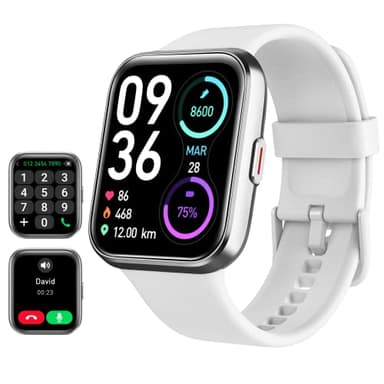 Reloj Inteligente Mujer con Llamadas y Voz de Alexa, WhatsApp Notificaciones, 1.85" HD Smartwatch Mujer con SpO2/Pulsómetro/Monitor de Sueño, 110 Modos Deportes, 3ATM Regalo para iPhone Android