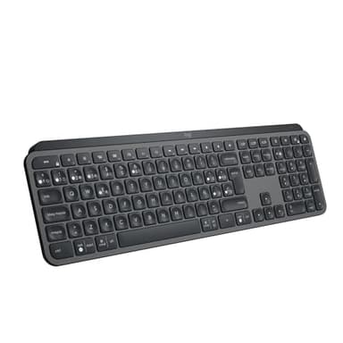 Logitech MX Keys S Teclado inalámbrico, Perfil Bajo,Escritura Fluida Precisa Silenciosa, Teclas Programables,Iluminación, Bluetooth, Carga USB C,para Windows, Linux, Chrome, Mac, QWERTY Español - Gris