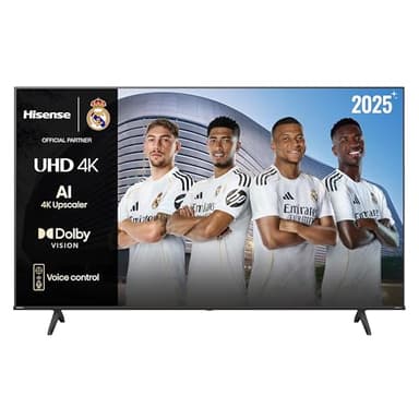 Hisense 50E63QT - UHD 4K, Smart TV 50 Pulgadas, Dolby Vision, Modo Juego Plus, DTS Virtual X, Control por Voz, Doble Control de Volumen, Auto Ordenación Canales TDT, 50", Entry UHD 4K, 2025