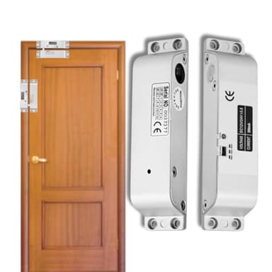 Cerradura Inteligente 12V DC – Cerradura Electrónica Eléctrica de Perno, Abrepuertas sin Contacto para Control de Acceso, Cerradura Invisible con Retardo de Tiempo, Cerrojo Inteligente de Seguridad