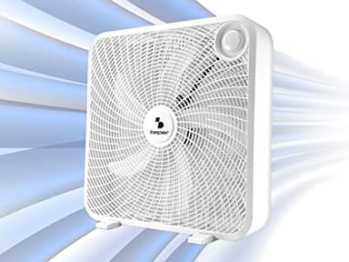 BEPER P206VEN550 Ventilador Suelo, Grande y Potente, 50 cm - Ventilador Cuadrado de Suelo Para Ambientes Grandes
