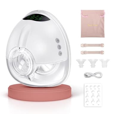 Sacaleches Electricos Lulia, 4 Modos Y 9 Niveles, Sacaleches Electricos Manos Libres, Succion Fuerte, Gran Capacidad De 6 Onzas, Discreta, Con Boquillas De 17/19/21 Mm (1 Pieza)