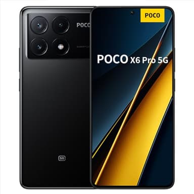 Xiaomi Smartphone Poco X6 Pro 5G 8+256GB Black AMOLED Display, Screen 6.67" 5000mAh Battery 67W Turbo Charging, MediaTek Dimensity 8300-Ultra Processor