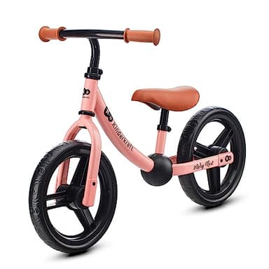 Kinderkraft, 2WAY Next Bicicleta sin Pedales, Bicicleta Infantil, Bici Bebe, Cuadro Bajo, Regulable, Sillín Blando, A Partir de 2 años hasta 35 kg, Rosa