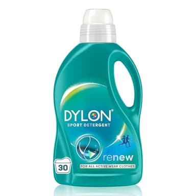 Dylon Detergente deportivo (30WL), detergente líquido para ropa activa, detergente deportivo para eliminar el mal olor y mantener la elasticidad