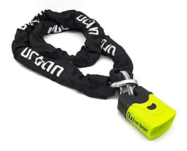 URBAN U4K170 Candado Moto Cadena Antirrobo, Acero Endurecido ø10, Cerradura Alta Seguridad, Candado Bici Eléctrica, Cadena Seguridad Garaje Anclaje, Cadena Antirrobo Moto Scooter Bicicleta, 170cm