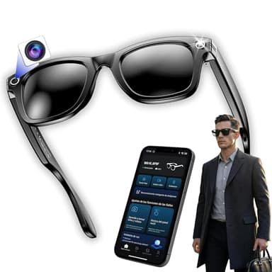 smartia – Gafas de Sol Inteligentes con cámara, Modelo 2026 y App en español, Gafas Bluetooth con Sonido Hi-Fi, IA GPT 5 integrada por Voz, Smart Sunglasses con traducción y Cámara de 8 MP Full HD